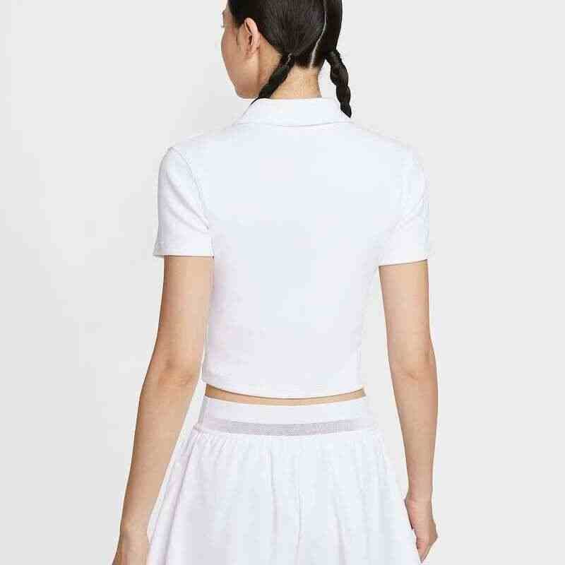 Nike Court Heritage Women's Short-Sleeve Cropped Tennis Polo HJ8993-100