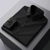 Men's Business Casual Long Sleeve Shirt Solid Color Wrinkle Resistant Comfortable All-Season Versatile Solid Color Top
