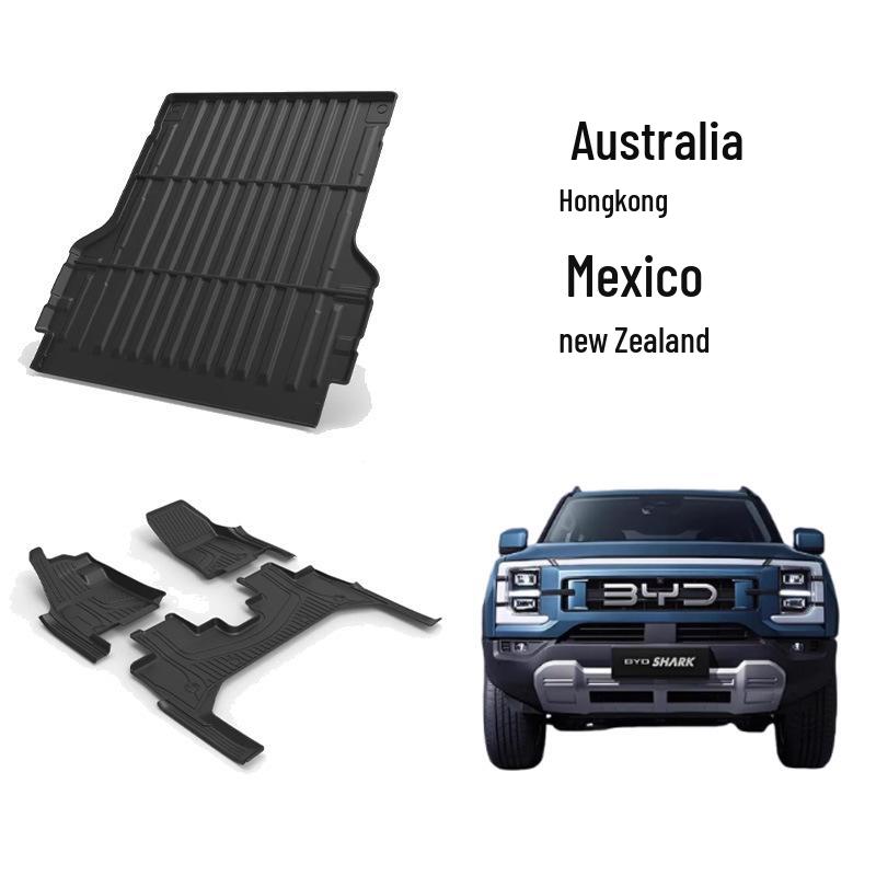 BYD Shark 2025 3D All-Weather TPE Floor and Trunk Mats