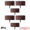 3/6Pcs Flexible Splicable Garden Fence Bendable YardBorder Fence Outdoor Courtyard Landscape Decorative Fence for Ornament