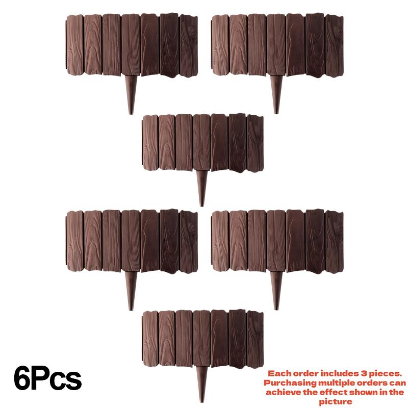 3/6Pcs Flexible Splicable Garden Fence Bendable YardBorder Fence Outdoor Courtyard Landscape Decorative Fence for Ornament