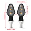 2Pcs Motorcycle Led Turn Signal Light Ip65 Waterproof Motorcycle Led Turn Signal Indicator 3 Led 12V Motorbike Accessories