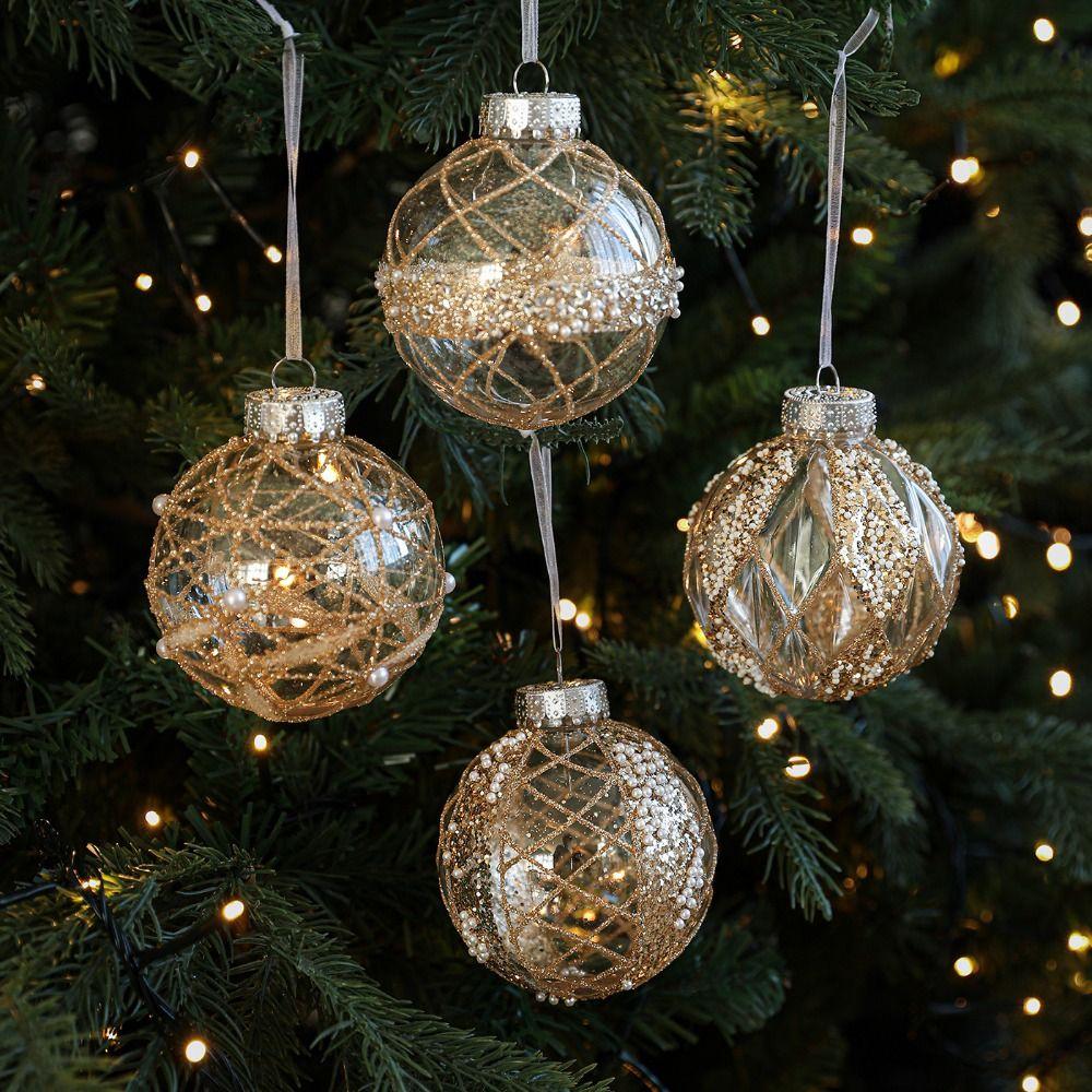 8cm Christmas Ornaments Ball Glitter Plastic Christmas Ball Pendant grid painted Golden border Christmas ornaments Hanging