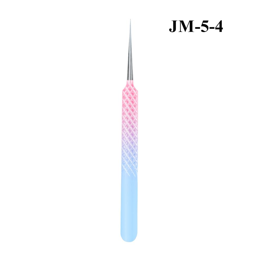 Professional Eyelash Tweezers Grip Eyelash Extension Tweezers 45 75 90 Degree Fiber Tip Easy Fanning Eyelash Tweezers
