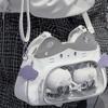 Baumwoll-Puppentasche Kawaii Katze Itabag Reißverschlusstasche Modische Rucksäcke Tragbar Transparente Tasche Reise