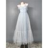 Foreign Trade Order in Home Aura Puffy Large Swing Skirt Vacation Mesh Slimming Beautiful Banquet Party Dopamine Dress