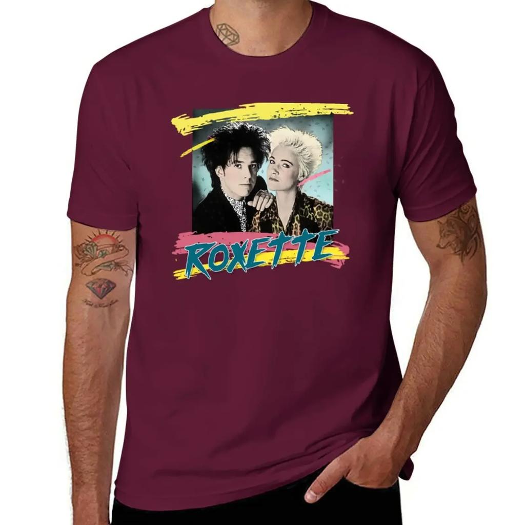 Roxette T-Shirt hippie clothes plain funny t shirts for men