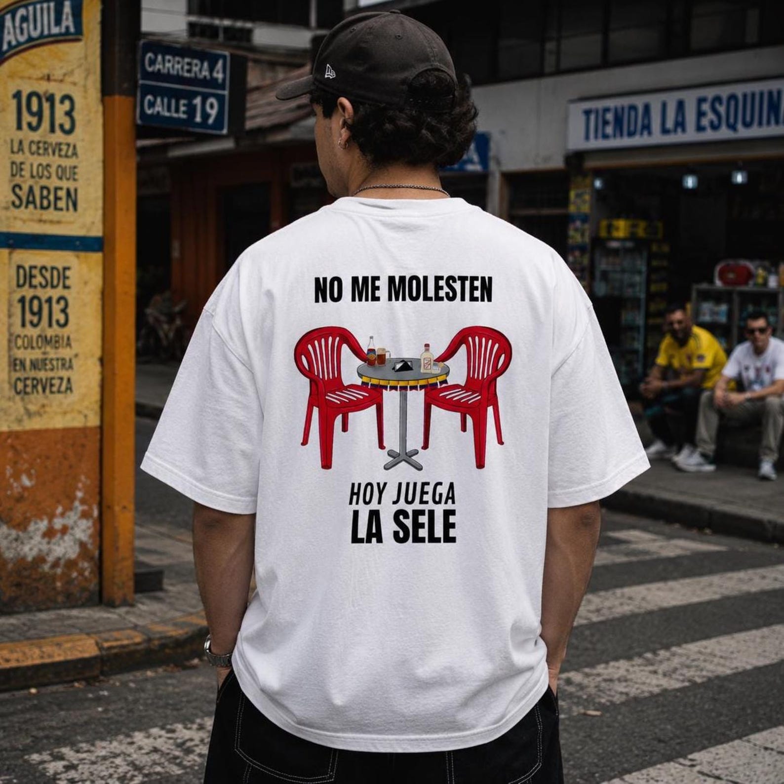 No Me Molesten Hoy Juega La Sele Tee | Colombia Soccer White Shirt | World Cup 2026 Fan Gift S