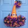 WTEMPO Halloween Mesh Ribbon for Wreath Striped Decorative Mesh Front Door Wreath & Craft Tree Decortive Supplies Durable Mesh Crafts Making Material