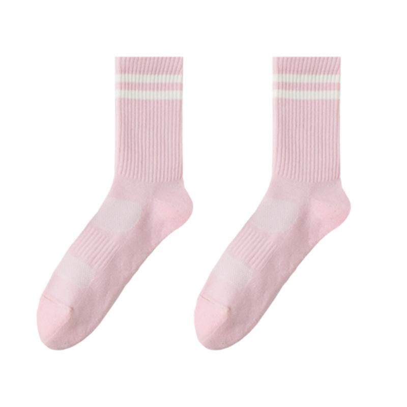 Female Autumn Professional Running Jump Rope Boneless Towel Bottom Sports Long Socks