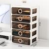 Elegant Vanity Table & Makeup Storage Box with Transparent Drawers