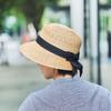 Alice Pork Pie Shaped Actress Hat Straw Hat Pork Pie Straw Hat Wide Brim Women Ladies Casual Made in (Tanaka Hat) 57.5cm (Hat Japan) UK-H068 (Natural)