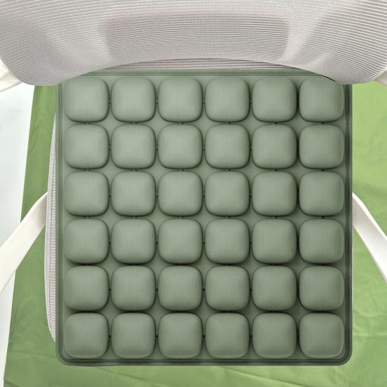 Inflatable Seat Cushion Travel Cushion Airplane Seat with Built-in Air Pump 36-Cell Seat Cushion for Long Flights Back And Tailbone Pain Relief