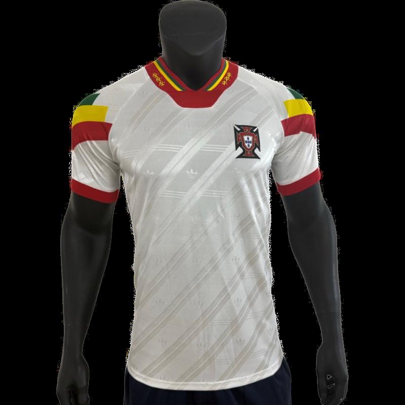 Vintage Portugal Liverpool Barcelona AC Away Germany Spain Football Jersey Short Sleeve Hair Series