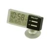 Tsuchiya Yac Car Interior Clock Clock, See-Through 2, Black, PZ-372