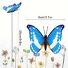 Luminous Butterfly Gardening Butterfly Pole Decoration 8cm Garden Decoration Lawn Decoration PVC Home Decoration 25PCS