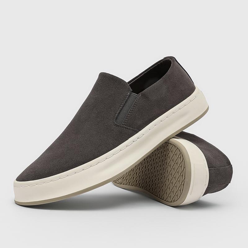 Fashion The New Men's Suede Casual Loafers For Autumn And Winter Are Comfortable Lightweight Walking Shoe And Breathable Driving Shoes