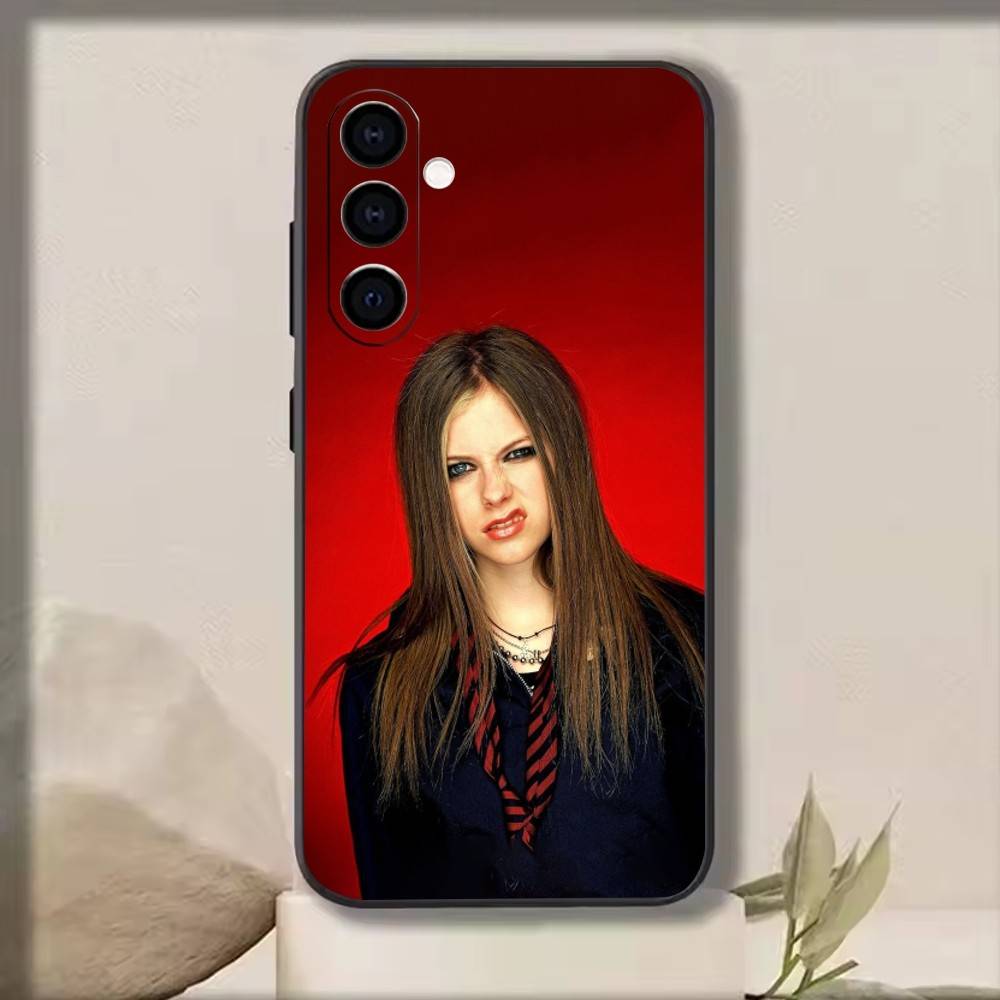 A-A-Avril   Phone Case Black Silicone Soft For Samsung Galaxy A73,A72,A71,A70,A53,A52,A51