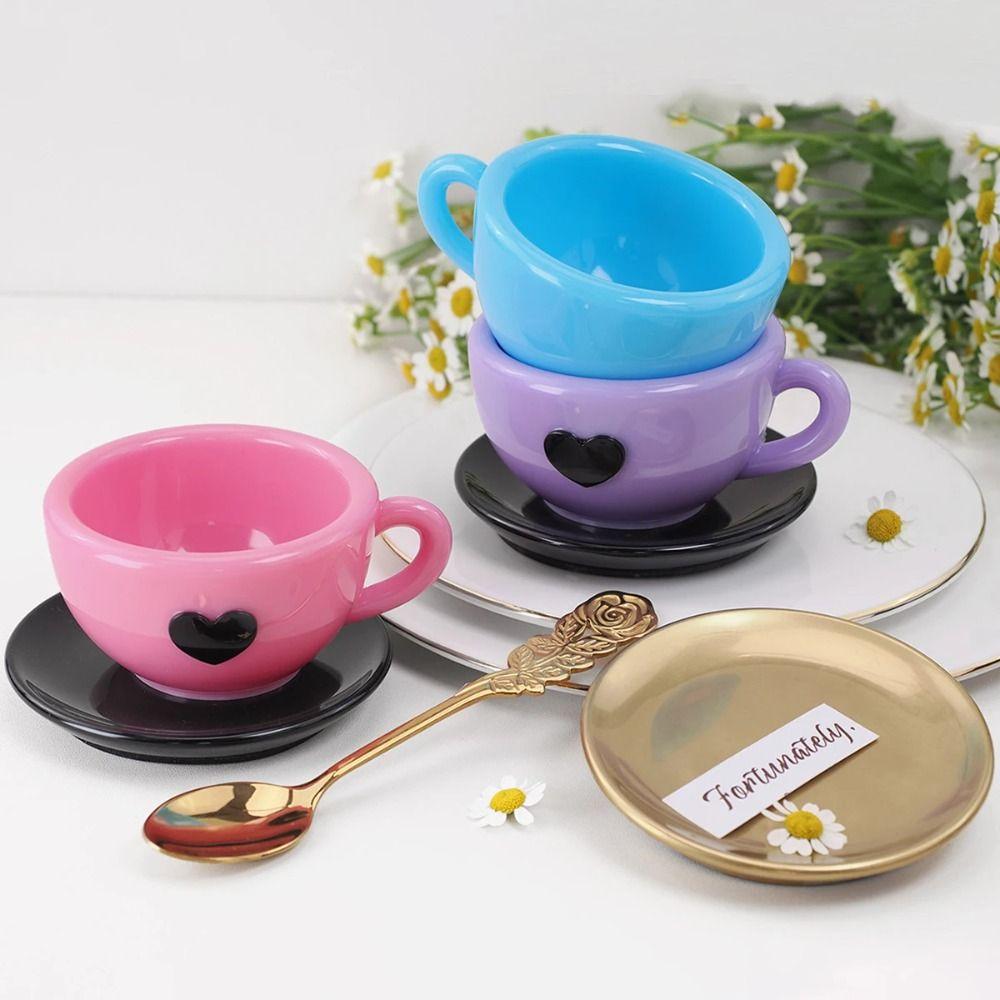 Silicone Material DIY Mold Coffee Cup Shape Epoxy Resin Mold Love Teacup Silicone Mold Home Decor