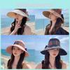 Bohemian Style Floppy Hat With Breathable Cotton For Summer Outdoor Travel