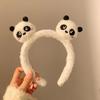 Adorable 2026 Panda Hair Accessory: Cute Round Headband & Funny Clip for Girly Wash Face Routine