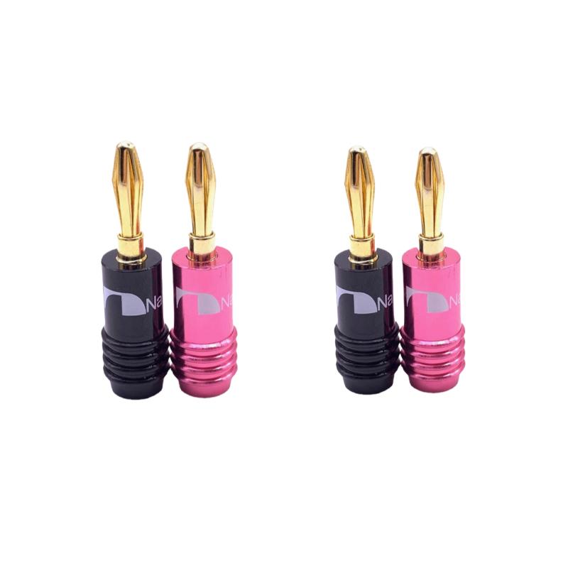 

HiFi Audio 4mm 24K Gold Plated Banana Plug 4/8/10 Pcs for Home Theater Amplifier & DIY Speaker Setup