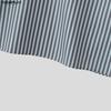 INCERUN Oversized Men Lapel Long Sleeve Striped Letter Print Casual Loose Tops T-Shirts