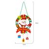 1-10PCS Christmas Light Up Wreath Handmade Diy Hanging Wind Chime Felt Handmade Pendant Christmas Crafts Christmas Decoration