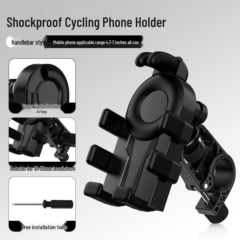 Shockproof Anti-Shake Navigation Holder for Electric Vehicles and Bicycles