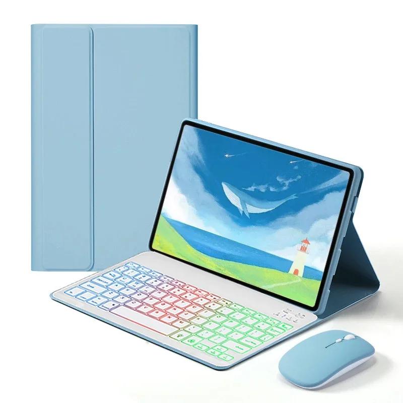 Tablets Keyboard Case for Redmi Pad 2 Cover for Redmi Pad 2 11 Inch Teclado Cover Rainbow Backlit Keyboard Case