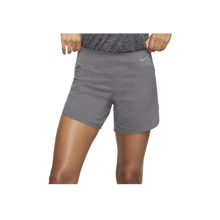 

Nike Однотонные шорты с логотипом бренда и разрезом для бега, женские шорты серого цвета AQ5419-056 S