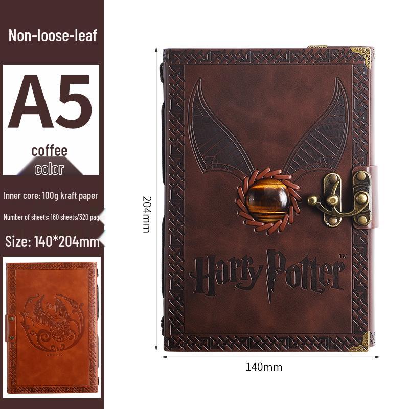 Официальный блокнот в клетку Harry Potter Золотой Снитч