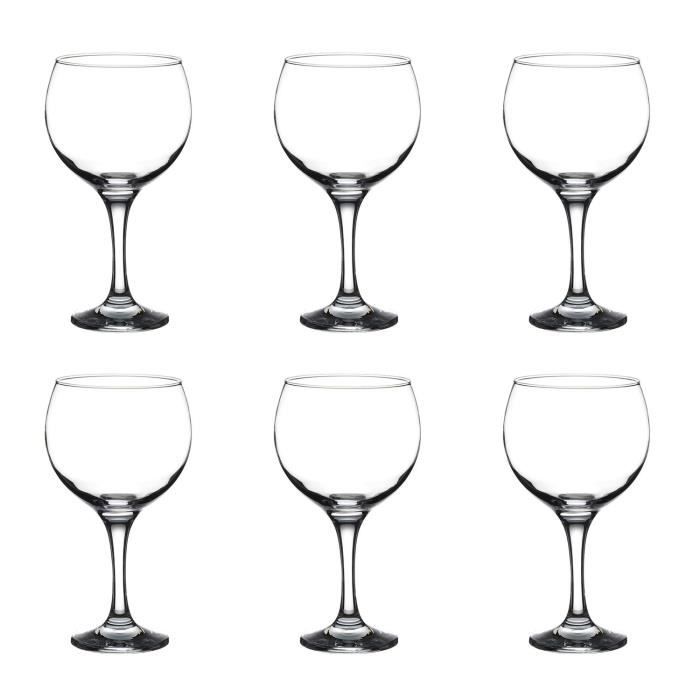 Cocktail Glasses - Cubata - Set of 6 - Capacity 630 Ml - Glass - Ideal for Your Drinks