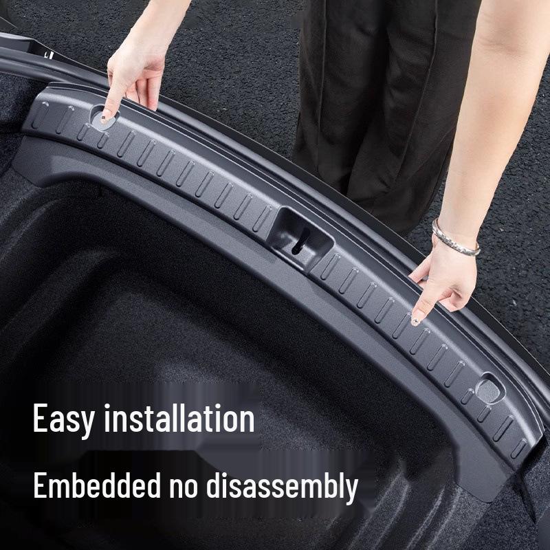 Tesla Model Y Kofferraumschutz & Kohlefaser Heckklappenschweller