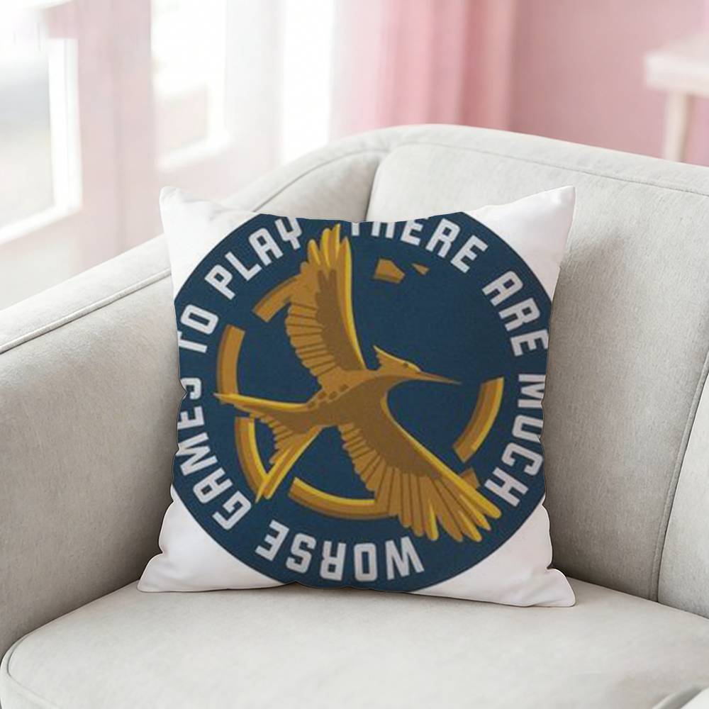 

The HHunger GGames Pillow Case Pattern Printed Pillowcase For Living Room Sofa Cushion Cover 30x30cm