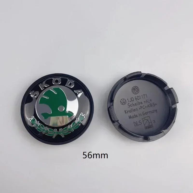 2025 New 4Pcs 56MM Wheel Hub Center Caps For SKODA Octavia Superb Kodiaq Superb Fabia Rapid Xindong Yeti