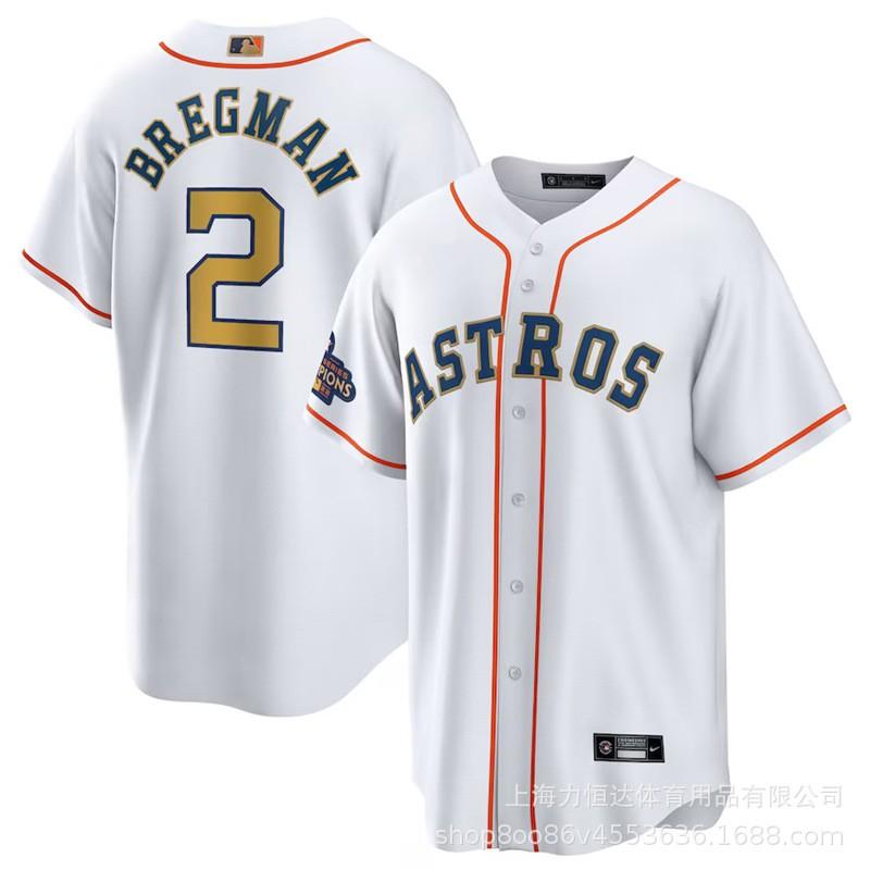 Houston Astros 27 Altuve Baseball Jersey Team Sports Uniform Men Women All Season Wear