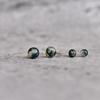 Genuine Green Moss Agate Suds, Round Moss Agate Studs, Moss Agate Studs for Women, Sterling Silver Studs , Gift for Her , Gift for Mom