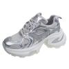 Breathable Mesh Soft Bottom Pops Shoes Spring and Summer Thin Section Thick Bottom Sports Casual Ins Tide Female