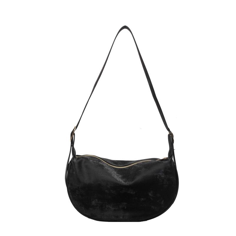 Korean Version of Niche Crossbody Bag Women's Casual Bag Summer New Pink Dumpling Bag Simple One-shoulder Underarm Bag