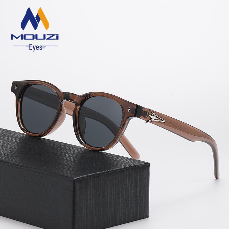 

Солнцезащитные очки в корейском ретро-стиле для женщин - Круглое лицо, Защита от УФ-лучей, Модные, Вдохновленные интернет-знаменитостями.