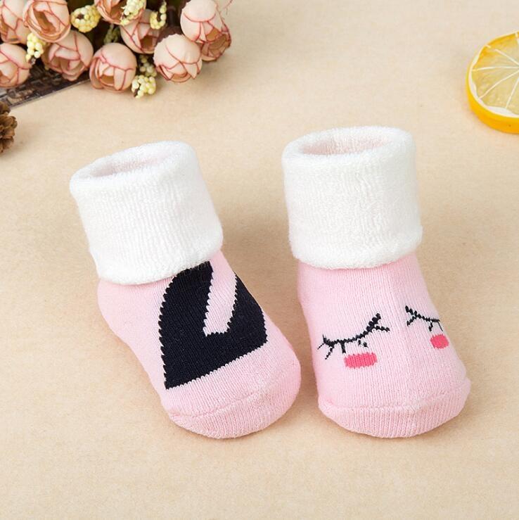 Baby Socks Girls Boy Thick Warm Terry Sock Newborn Kids Children Slipper Winter Cute Lovely Children Rabbit Dog Animal