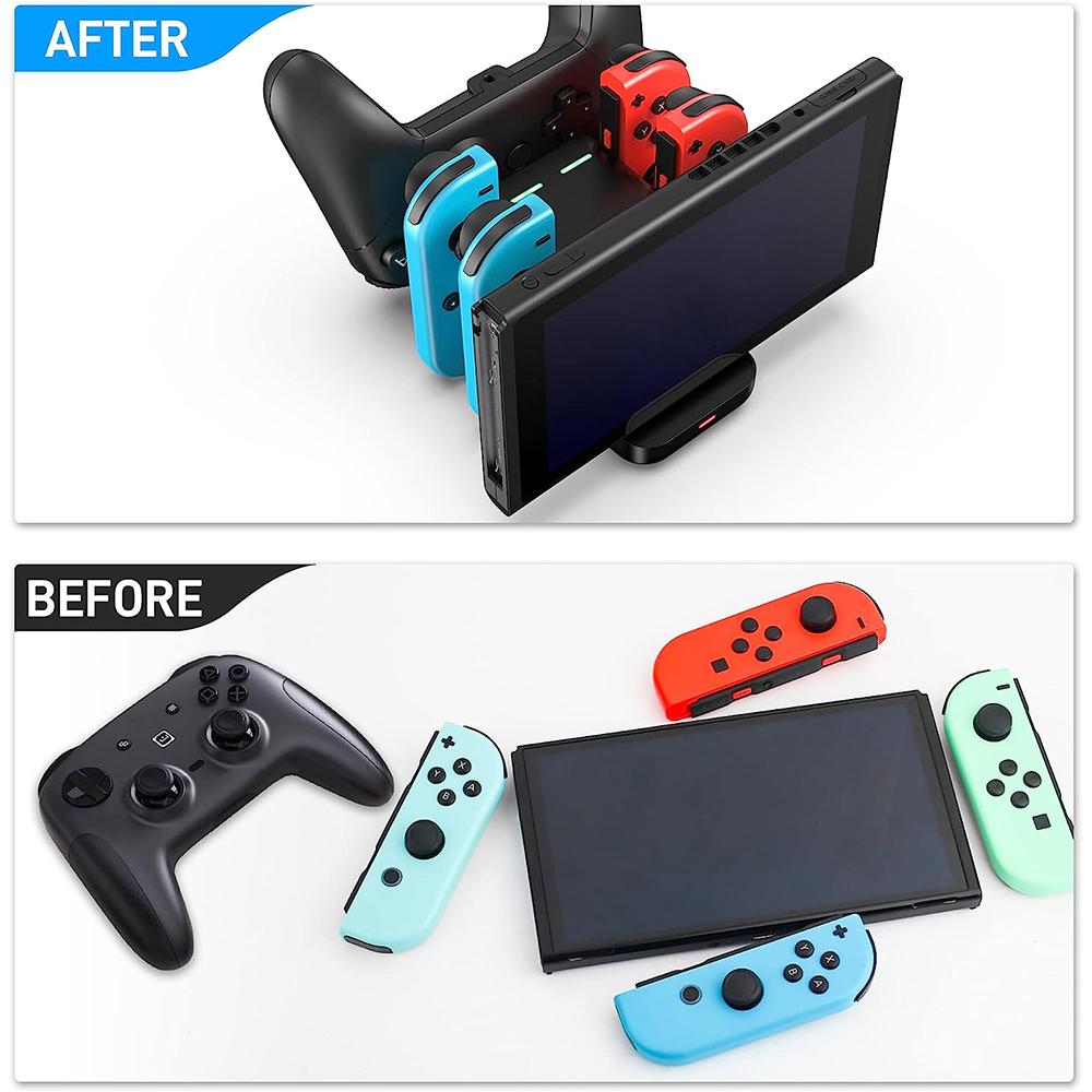 6 in 1 Controller Charger Dock for Nintendo Switch & OLED & Lite Accessories