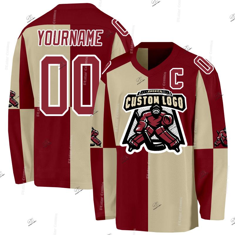 Custom Name Team Suits Gradient Graffiti Colorful Vintage Retro Breathable Pullover 3DPrint Casual V-Neck Hockey Jersey Shirts J