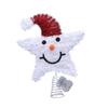 Easy Install Snowman Star Tree Toppers Warm Glowing Iron Christmas Decoration For Festival Table Centerpieces