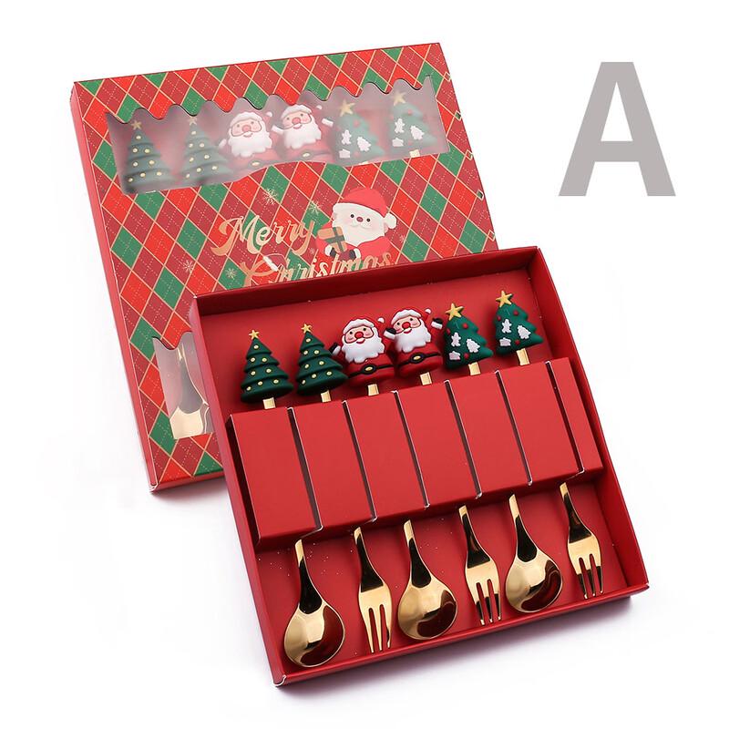 Abay Christmas Figurine Cutlery Set