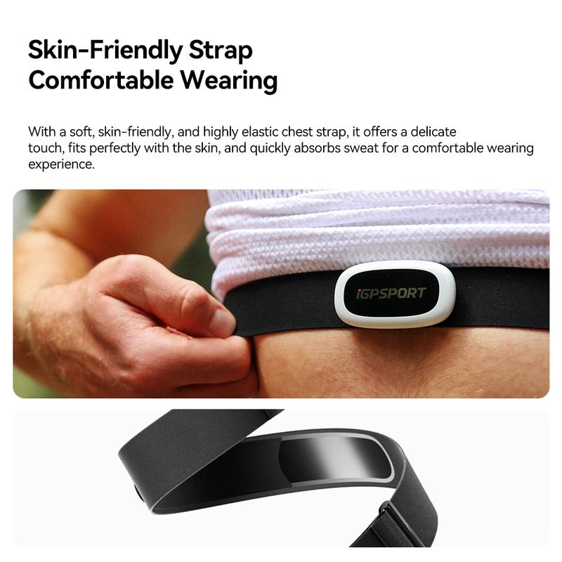 iGPSPORT HR50 Chest Heart Rate Monitor Fitness Running Sport Heart Rate Sensor for Cycling Running Gym IPX7 Waterproof