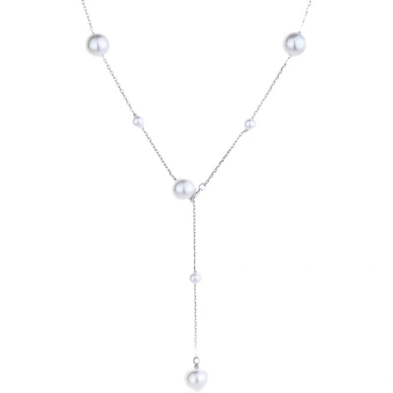 Long pearl necklace women's fragrance soft niche high-end design sense new stacked wear versatile collarbone chain accessories personality