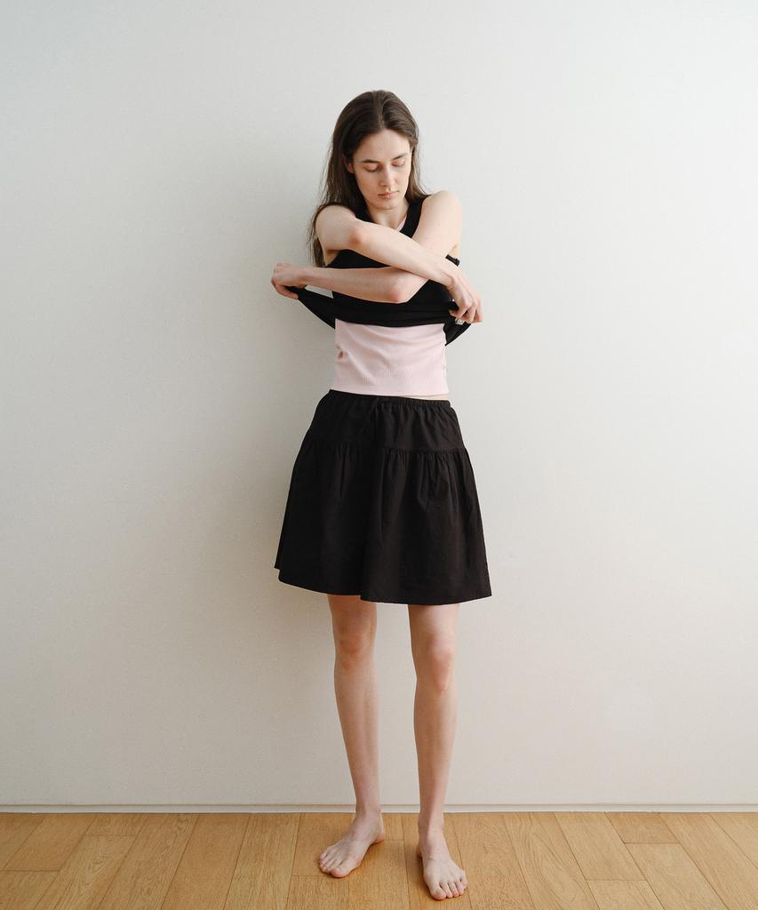 D Noah Mare Flare Skirt (Black)