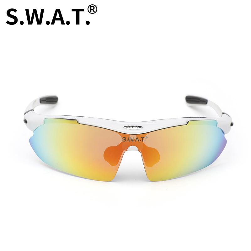 Cycling Glasses 0089 Polarized Sports Goggles Tactical Impact Resistant Sunglasses Wind Military Edition белый